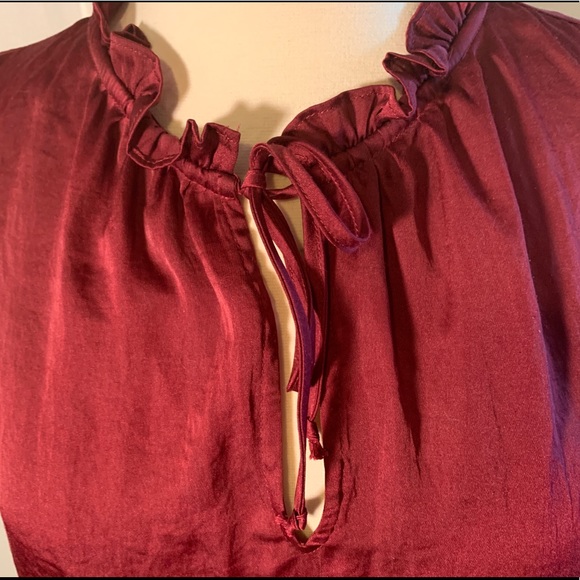 LOFT Shell with Ruffled Neckline, M - Picture 5 of 9